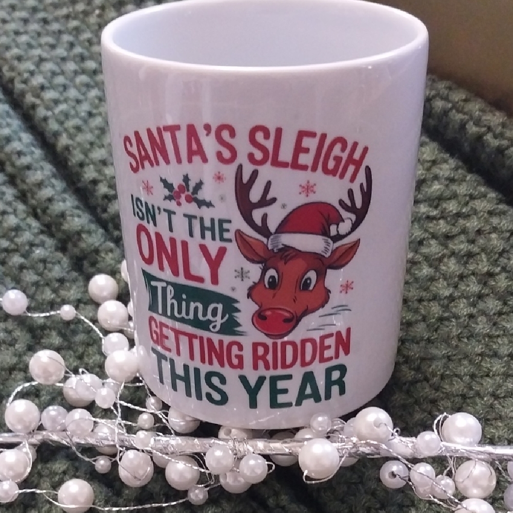 Festive Reindeer Christmas Mug